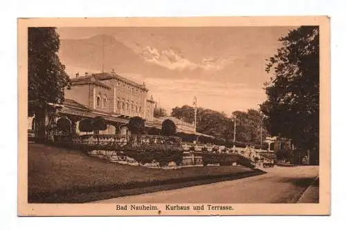 Ak Bad Nauheim Kurhaus und Terrasse 1924