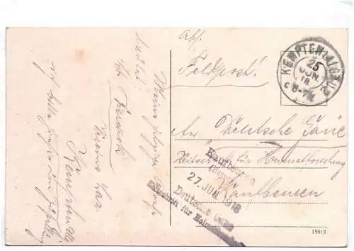 Ak Alt Kempten Waisentor 1918