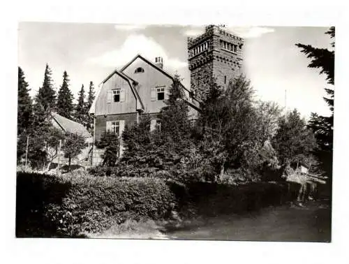 Foto Ak Elgersburg Thüringer Wald Hohe Warte Echtfoto DDR