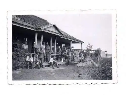 Foto Soldaten Quartier 1941 Schazilki die Beresina