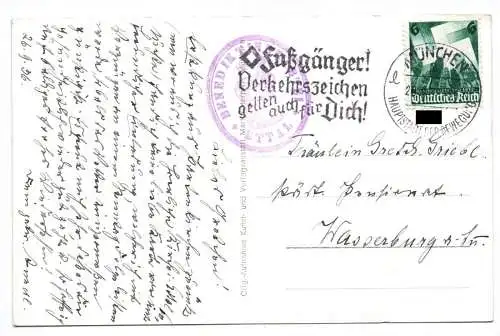 Ak Kloster Ettal Inneres der Kirche 1936