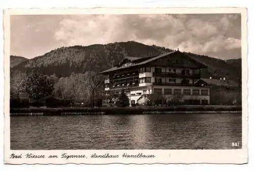 Foto Ak Bad Wiessee am Tegernsee Landhaus Hanslbauer 1938