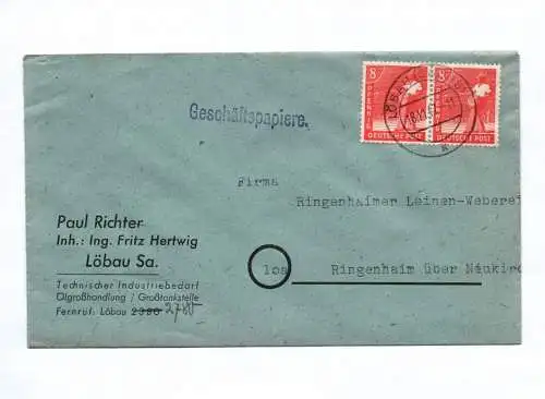 Geschäftspapiere Paul Richter Löbau Sachsen 1947