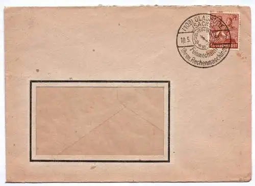 Brief Stempel Glashütte Sachsen 1948 Feinmechanik