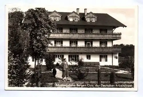 Echtfoto Ak Erholungsheim Bergen Oberbayern der Deutschen Arbeitsfront