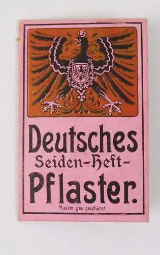 Deutsches Seiden Heft Pflaster 1 Wk Hindenburg Preußenadler Preussen Kaiserreich