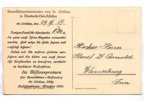 Ak Afrika Kinder Benediktiner Mission St Ottilien in Deutsch Ost Afrika 1927