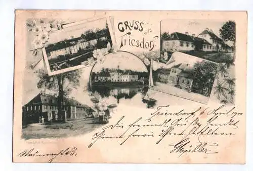 Litho Ak Gruss aus Triesdorf  Weidenbach Ansbach 1900