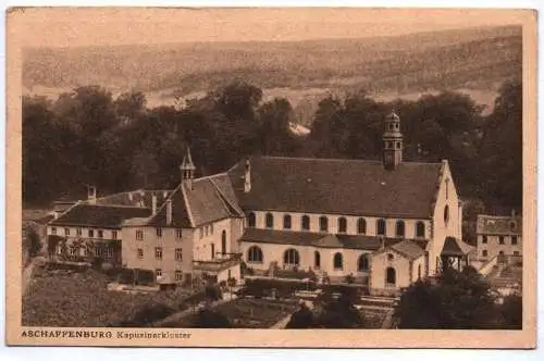 Ak Aschaffenburg Kapuzinerkloster 1929