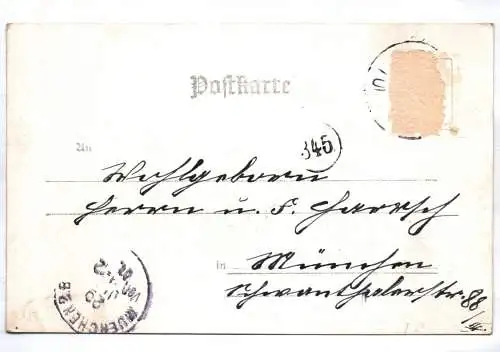 Litho Ak Gruss aus Olching 1901