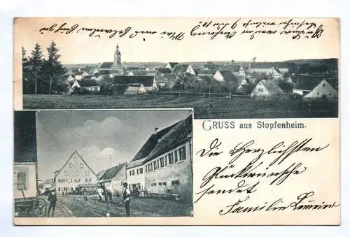 Litho Ak Gruss aus Stopfenheim Ellingen Weißenburg Gunzenhausen 1904