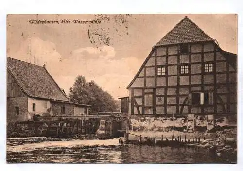 Ak Wildeshausen Alte Wassermühle bei Bremen 1922 Infla Frankatur