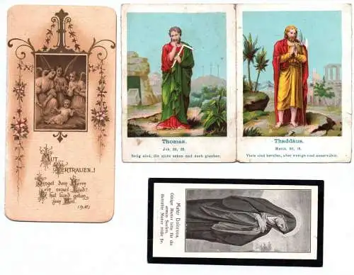 Konvolut Heiligenbilder Andachtsbilder holy cards 1850 bis 1900