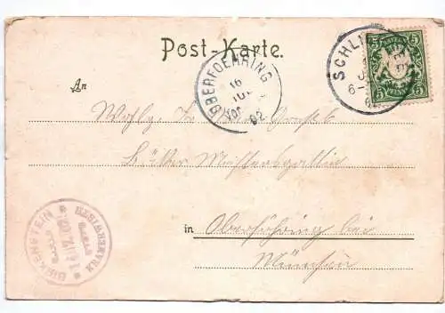 Litho Ak Gruss aus Birkenstein 1902