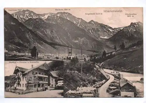 Ak Hinterstein Gasthof und Pension Steinadler 1910