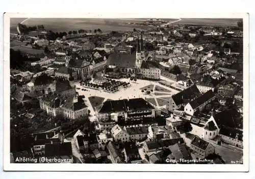 Ak Altötting Oberbayern Fliegeraufnahme 1938