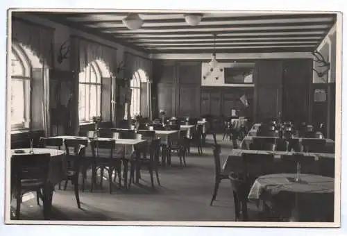 Foto Ak Dorfen Gasthaus Speisesaal Erding 1930 er