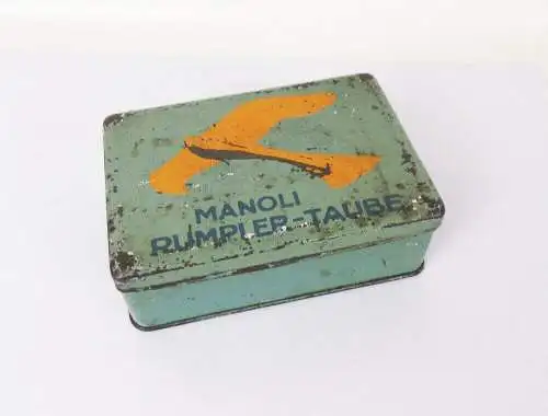 Manoli Rumpler Taube Blechdose 50er Cigaretten Dose