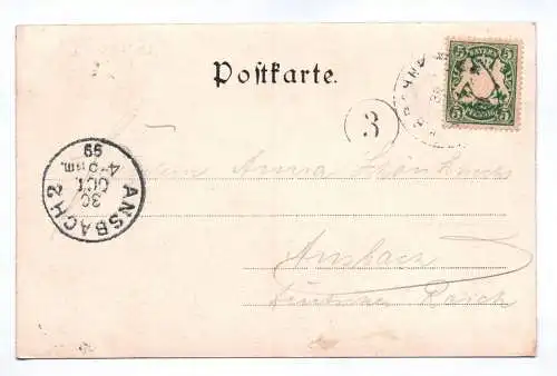 Ak Gruss aus Freising 1899