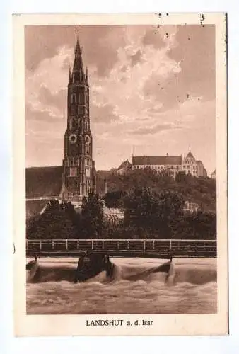 Ak Landdshut an der Isar 1930 Kirche