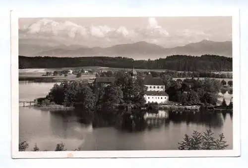 Foto Ak Schloßrestaurant Seeon im Chiemgau 1937