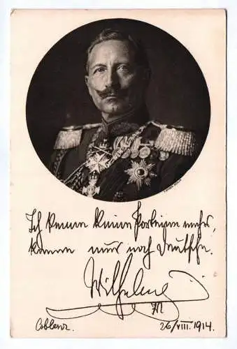Ak Kaiser Wilhelm II. 1914