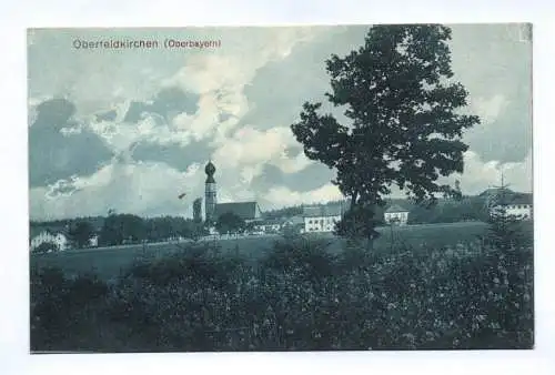 Ak Oberfeldkirchen Oberbayern 1917 Ortsansicht am Feld
