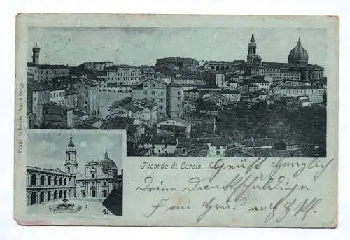 Ak Ricordo di Loreto Italien