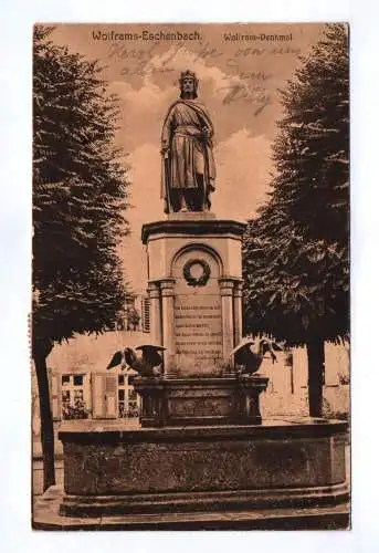 Ak Wolframs-Eschenbach Wolfram Denkmal 1920