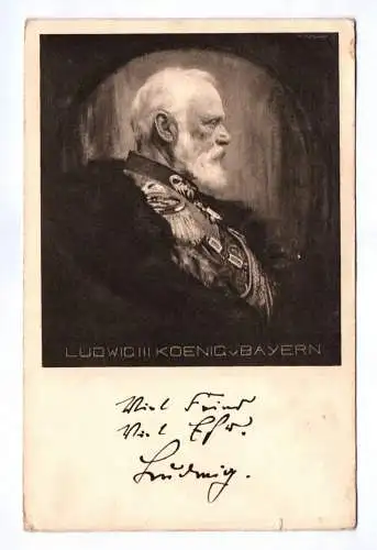 Ak Ludwig III. König von Bayern 1914