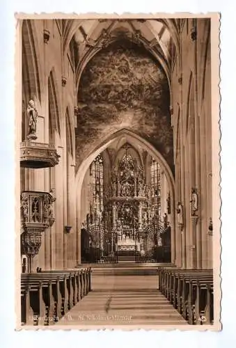 Ak Ueberlingen am Bodenseeufer St. Nikolaus Münster 1936