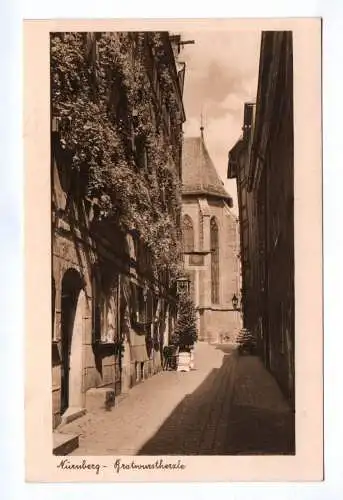 Foto Ak Nürnberg Bratwurstherzle Restaurant 1934