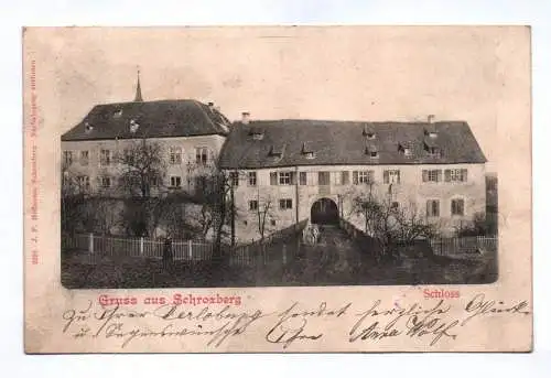 Ak Gruss aus Schrozberg Schloss