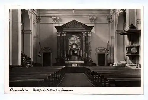 Ak Oggersheim Wallfahrtskirche Inneres 1936