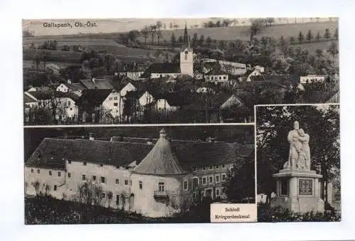 Ak Gallsbach 1926 Oberösterreich Schloß Kriegerdenkmal