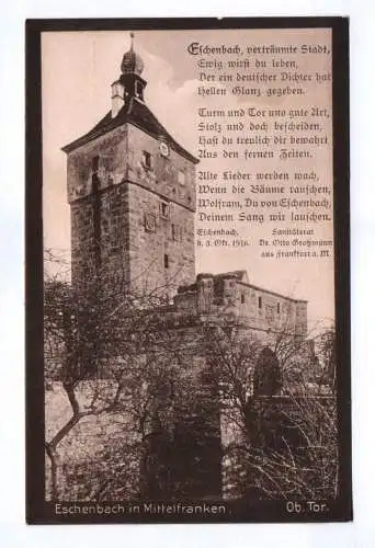 Ak Eschenbach in Mittelfranken Oberes Tor 1933