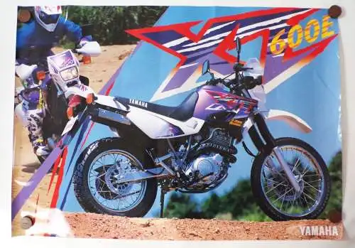 Yamaha Cross Motorrad Poster vintage