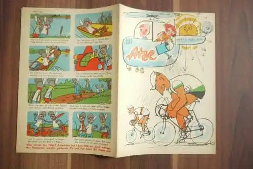 Walja und Atze beim Testflug Heft 5 DDR Kinderzeitschrift Comic 1965