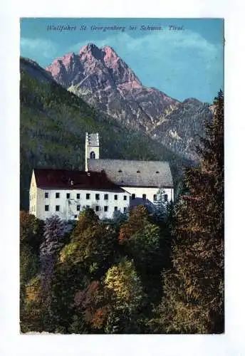 Ak Wallfahrt St. Georgenberg bei Schwaz. Tirol 1913