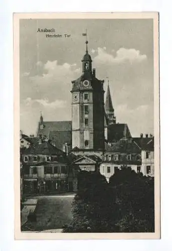 Ak Ansbach Herrieder Tor 1924