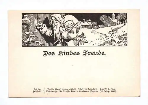 Künstler Ak Des Kindes Freude Weihnachtsmann Maximilian Liebenwein 1915