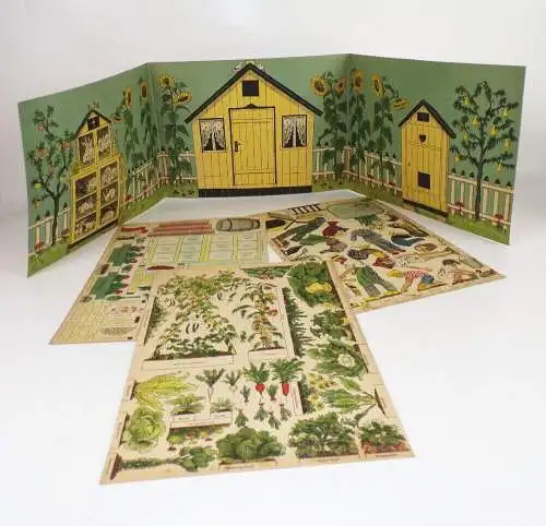 Unser Garten ein Schnitt Schneide Malspiel DDR Dürr und Weber Leipzig 
