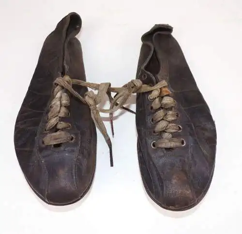 Alte Leder Sprintschuhe Track Spikes Sprint Shoes Sportschuhe 