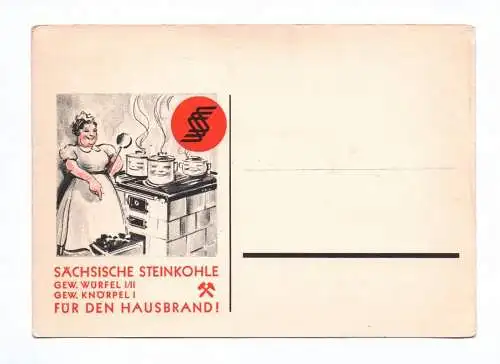 Drucksache 50er Jahre Sächische Steinkohle DDR