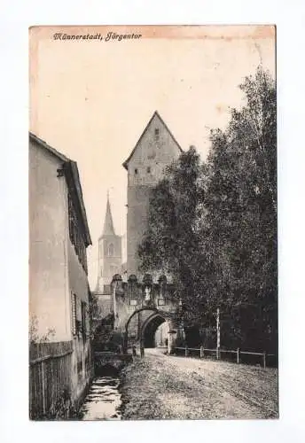 Ak Münnerstadt Jörgentor 1924