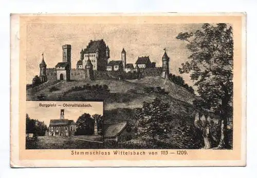 Künstler Ak Stammschloss Wittelsbach Burgplatz 1910