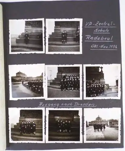 Foto Lot VP Zentralschule Radebeul 1956 Volkspolizei weibliche Anwärter