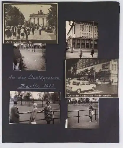 Fotos Staatsgrenze DDR Berlin 1962 Albumseite