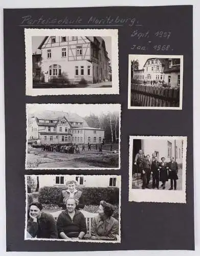 Foto Parteischule Moritzburg 1958 DDR Albumseite