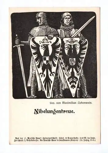 Künstler Ak Nibelungentreue 1915 Maximilian Liebenwein Ritter